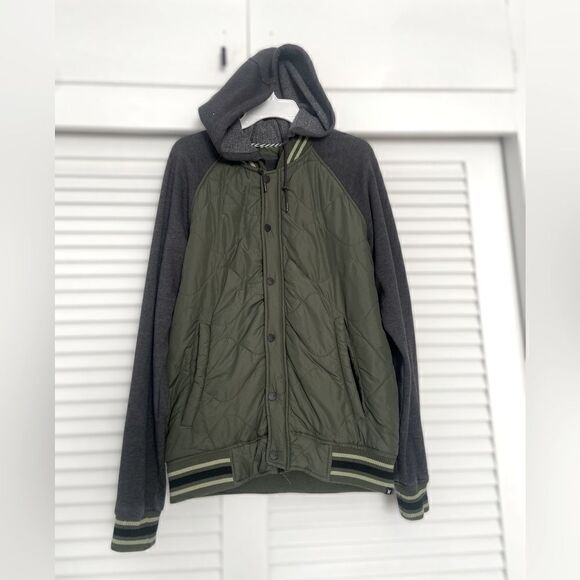 Hurley Hooded Winter Ski Jacket Coat Size L - Picture 13 of 13